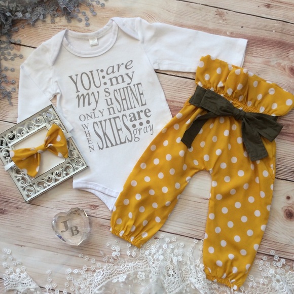 you are my sunshine baby girl outfit